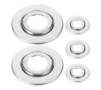 IMIKEYA Lot de 5 Cache-têtes de Sprinkler Incendie en Acier Inoxydable, Double Disque Extensible, Protecteur Mural Décoratif pour Gicleurs D’incendie, Compatible Têtes Automatiques,