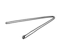 IMIKEYA Lot de 5 Colliers Simples Homme Acier Inoxydable Noir 2 Mm 60 Cm Chaîne Longue Décoration Pendentif Quotidien