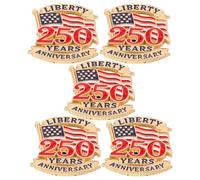 IMIKEYA Lot de 5 épingles à drapeau américain : épingles à revers pour le jour de l'Indépendance, broches pour le 250e anniversaire de l'Amérique, accessoires pour vétérans du