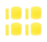 IMIKEYA Lot de 5 éponges jaunes à pores grossiers intégrées pour filtre d'aquarium et purification de l'eau