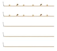 IMIKEYA Lot de 5 Pinces à Cheveux Dorées à Pompons Chaîne de Cheveux en Alliage Accessoires Décoratifs pour Coiffures de Soirée Fête Tresses et Événements Festifs