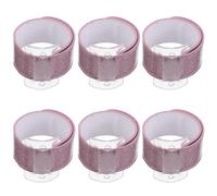 IMIKEYA Lot de 6 Bracelets à Claquer Ornement Floral pour Demoiselles d'Honneur Bracelets Poignet Rose Clair Accessoires Mariage et Enterrement de Vie de Jeune Fille Légers et Faciles