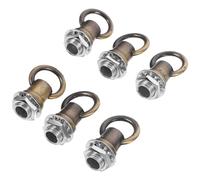 IMIKEYA Lot de 6 Crochets de Plafond M10 en Bronze Ancien Complet, Crochet Fermé Robuste Suspendre de Lustres et Luminaires, Fixation Sécurisée Supportant Jusqu’à 50 Kg, pour Bricolage