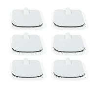 IMIKEYA Lot de 6 Patchs de Thérapie Carrés 4,5X6 CM en Gel Hydrogel Auto-Adhésifs, Électrodes en Silicone Conductrices pour Appareils de Massage, Coussinets de Physiothérapie pour Usage