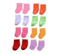 IMIKEYA Lot De 8 Paires De Chaussettes pour Poupées Décorations pour Maison De Poupée Chaussettes pour Poupées Miniatures Matériau Sûr Parfait pour Les Costumes De Poupées