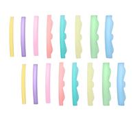 IMIKEYA Lot de 8 Paires de Coussinets en Silicone Colorés pour Permanente de Cils Outil de Maquillage Professionnel Joint Flexible et Réutilisable pour Rehaussement et Extension de Cils