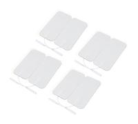 IMIKEYA Lot de 8 Patchs de Massage Adhésifs 5X10 CM en Non-Tissé Électrodes de Soins Réutilisables Souples Latex Accessoires pour Massage à Domicile