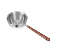 IMIKEYA Louche Inox à Double Bec Verseur avec Manche Long Acier Inoxydable Cuillère Inclinée pour Servir Sauces et Ragoûts Ustensile de Cuisine et