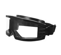 IMIKEYA Lunettes de Sécurité Anti-incendie Noires, Antibuée et Anti-rayures, Bandeau Réglable, Protection Oculaire Résistante la Chaleur pour Laboratoire, Travaux Industriels et Usage
