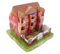 IMIKEYA Maison en Papier de Culte Ancestral Villa en Papier Grosse Capacité Structure Spacieuse Style Japonerie Authentique pour Rites Traditionnels et Fête des Fantômes