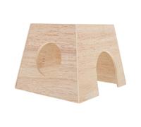 IMIKEYA Maisonnette en Bois Khaki pour Petits Animaux et Poulets, Résistante aux Morsures, pour Entraînement et Divertissement des Animaux