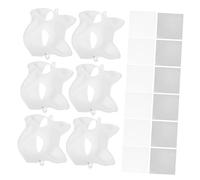 IMIKEYA Masque Chat Blanc Papier DIY Kit Créatif Masques Mascarade pour Peinture et Félines