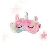 IMIKEYA Masque De Sommeil Licorne Peluche Doux Réglable à Couvre-yeux, Largeur Unique, Pour Maison Et Voyage, Protection Anti-lumière, Présent Garçon Et Filles Femme Fille