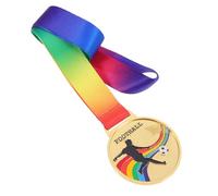 IMIKEYA Médaille de Football en Alliage de Zinc 2 Pièces Créative Ruban | Finition Dorée Brillante, en Compétition, Cérémonie D’équipe, pour Jeunes Athlètes et Entraîneurs