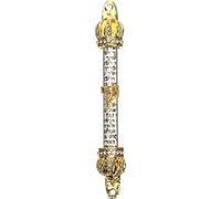 IMIKEYA Mezouza avec Porte À Défilement Porte Mitzvah Juive Mezouza Cas Plaque Mezuza en Métal Classique Israël Judaica Porte Mezuza Cadeaux Hannukah Juifs