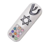 IMIKEYA Mezouza de Prière, Porte-parchemin pour Mezouza en Métal, Décoration DIY pour Porte, Bénédiction de Porte Juive, Décoration Maison et Salon, Présent pour Hanouka