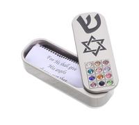 IMIKEYA Mezuzah Case pour Porte Judaïque Traditionnelle Support de Parchemin de Bénédiction Installation DIY Facile Décoration Intérieure et Extérieure Élégante Inspiration Israélienne