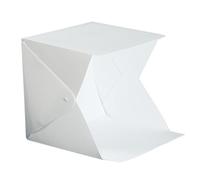 IMIKEYA Mini Boîte Photo Pliable 20 CM Éclairage LED Intégré Cube D’Éclairage Portable en EVA Léger Fond Double Couleur pour Studio Photo et Photographie Produit