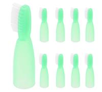IMIKEYA Mini Brosses à Dents Portables et Prévention des Auto-mutilations Lot de 10 en Plastique et Nylon Court, Faciles à Utiliser, Adaptées pour Prison