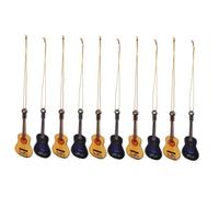 IMIKEYA Mini Guitares Acoustiques Décoratives De Noël en Acrylique, 10 Pièces, Instruments Musicaux Miniatures, Accessoires Suspendus Festive pour Sapin Et Décoration De Fête