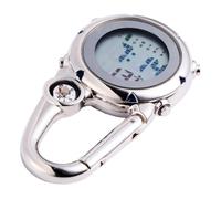 IMIKEYA Mini Montre à Clip avec Mousqueton Montre Escalade Sac à Dos Bleue Affichage Heure Et Date Rappel Alarme Boussole Intégrée