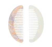 IMIKEYA Mini Peignes Rétro Démêloir Cheveux Bouclés 2pcs en Acétate à Dents Larges Confortable, pour Usage Quotidien et Voyage