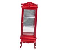 IMIKEYA Miniature Dollhouse Sideboard Cabinet Wooden Single Door Bookshelf for Living Decor Detailed Realistic Mini Furniture for Model Display