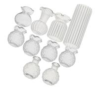 IMIKEYA Miniature Vase pour Maquette de Pots Verre Transparent pour Décor DIY Accessoires pour Dollhouse Bureau et Centre de Table