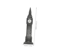 IMIKEYA Modèle de Tour Horloge Big Métal Vintage Ornement Décoratif pour Bureau et Salon Souvenir Architectural Britannique