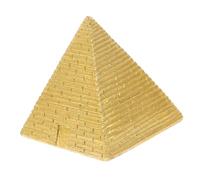IMIKEYA Modèle Pyramide Égyptienne Vintage Résine Dorée Mini Statue Décorative pour Maison Bureau et Enseignement Ornement Collectible Ancien