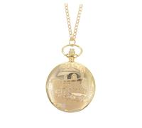 IMIKEYA Montre De Poche Vintage en Or, Boîtier Creux Chaîne Métallique, Montre Chronométrée pour Usage Quotidien Et Style Rétro