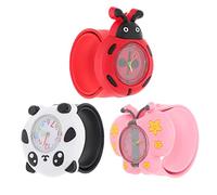 IMIKEYA Montre Garçon Et Filles en Silicone Dessin Animé 3 Pièces Bracelet Souple Coloré Montre Éducative pour Élèves Apprentissage De L'heure