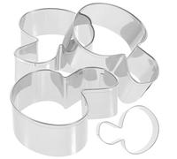 IMIKEYA Moule À Biscuits En Forme De Champignon 4 Emporte-pièces En Acier Inoxydable Pour Fondants Pour Garçons Filles Et Adultes