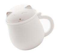 IMIKEYA Mug à Café En Céramique Avec Infuseur Intégré Capacité Moyenne Couleur Blanc Zen Pour Pause Thé Au Bureau Mug Tasse à Thé Pratique