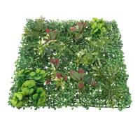 IMIKEYA Mur Végétal Artificiel 50x50 Cm Décoration Murale Intérieure Gazon Synthétique Résistant Au Soleil Décorations Murales Modernes Facile à Installer Panneau De Verdure Écologique