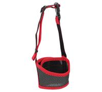 IMIKEYA Muselière Anti-Mastication Rouge Sangle, Chien Nylon en pour Réglable Protège-Gueule Anti-Morsure et Petits Chiens en Promenade