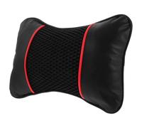 IMIKEYA Oreiller De Siège Auto Ergonomique Nuque, Haute Élasticité, Design Élégant, Installation Simple, pour Conduite Et Chaise Gaming, Noir Rouge