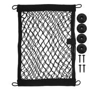 IMIKEYA Organisateur Haute de Double Couche Siège Noir en Filet Auto et en Coton Fer Élasticité l'espace pour Intérieur de Voiture, pour Paquet à Main et Portefeuille