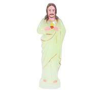 IMIKEYA Ornement Catholique Décoration Intérieure Statue Christ en Plastique Base Antidérapante pour Croyants Chrétiens Bureau ou Maison