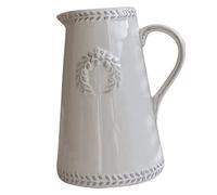 IMIKEYA Ornements De Vase De Composition Pot à Lait Rustique Grand Pot De Fleur Fleurs Séchées pour La Décoration Vase à Fleurs Décoratif Succulent Céramique Blanche Cactus