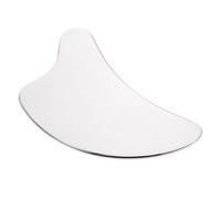 IMIKEYA Outil de Massage Gua Sha en Acier Inoxydable 304 Planche à Gratter Visage et Corps Grattoir Lisse Anti-Rouille pour Massage Anti-Âge et Soulagement Musculaire Usage