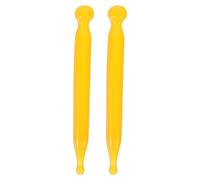 IMIKEYA Outil de Massage Gua Sha Visage en Résine Jaune 2pcs Surface Lisse et Bords Arrondis pour Relaxation et Soulagement Musculaire du Dos Menton