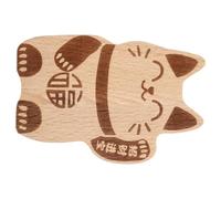 IMIKEYA Ouvre-bouteille Magnétique Bois Forme Chat Chance Décapsuleur Mural Vintage pour Frigo Décor Pratique et Résistant pour Bière et Boissons