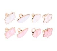 IMIKEYA Palette de Manucure 8pcs en Résine Forme Unique Anneau Style Créatif Facile à Nettoyer pour Décoration Ongles Nail Art Salon Hair Dressing