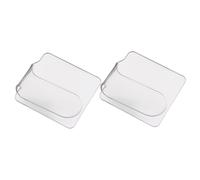 IMIKEYA Palette de Maquillage Acrylique pour Ongles 2pcs Légère et Transparente, Plaque Mixte pour Mélanger Cosmétiques, Compatible Paquet de Maquillage