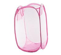 IMIKEYA Panier à Linge Pliable Maille Respirante Corbeille à Linge Pop-up Pour Universités Et Petits Rose