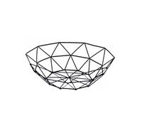 IMIKEYA Panier de Fruits en Fer Noir au Design Nordique et Moderne, Corbeille de Rangement pour Collations et Fruits, pour Table à Manger ou Table Basse