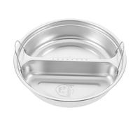 IMIKEYA Panier et Design Spécial 3l Rond en Acier Inoxydable et 5l Vapeur Chauffage Uniforme Facile à Ranger pour Cuiseur à Riz pour Cuisson de Poisson