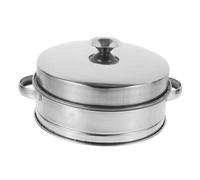IMIKEYA Panier Vapeur Acier Inoxydable Épais avec Couvercle et Poignées Doubles Accessoire Cuisine pour Cuisson de Légumes Poissons et Viandes Compatible Wok et Poêle