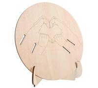 IMIKEYA Panneau Commémoratif en Bois pour -Né Support 3 Bracelets Naissance Gravés Accessoire Maternité pour Annonce de Naissance Fille ou Garçon Décoration Murale Pratique et Solide